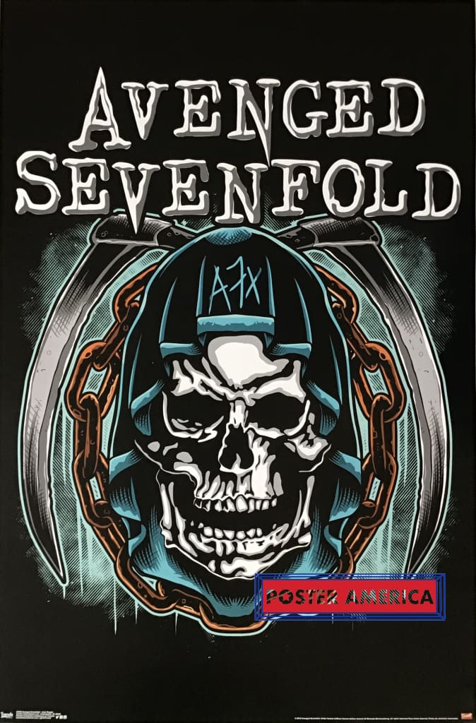 Load image into Gallery viewer, Avenged Sevenfold Grim Reaper Artwork Poster 22.5 X 34
