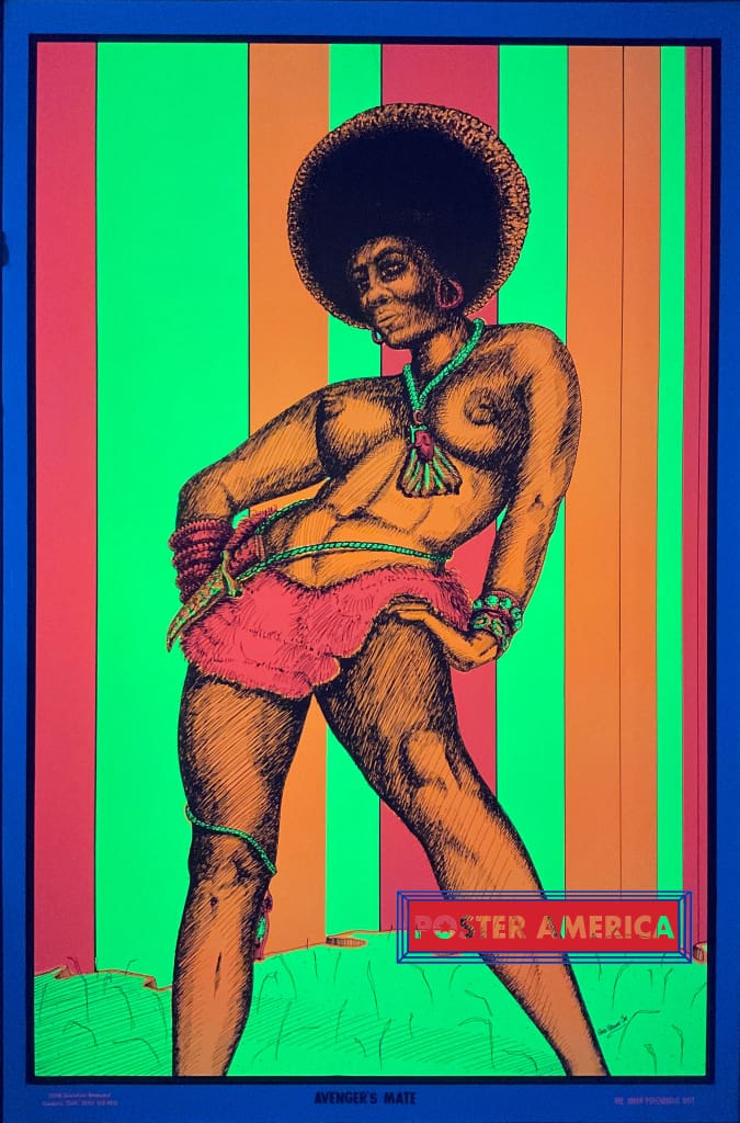 Load image into Gallery viewer, Avengers Mate Vintage Black Light Poster 23 X 35
