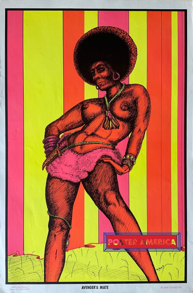 Load image into Gallery viewer, Avengers Mate Vintage Black Light Poster 23 X 35
