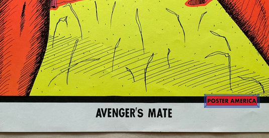 Avengers Mate Vintage Black Light Poster 23 X 35