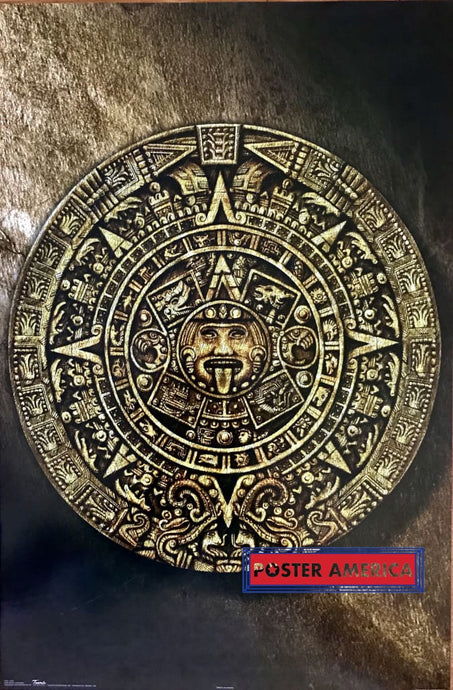 Aztec Calendar Vintage 2006 Canadian Import Poster 22 X 34