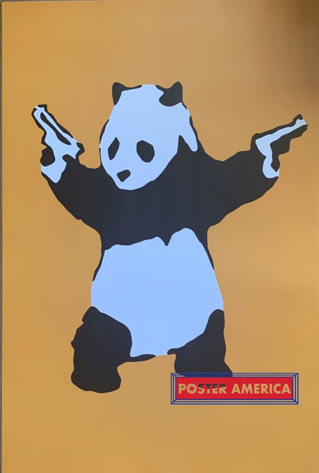 Banksy Panda With Guns Poster 24 X 36
