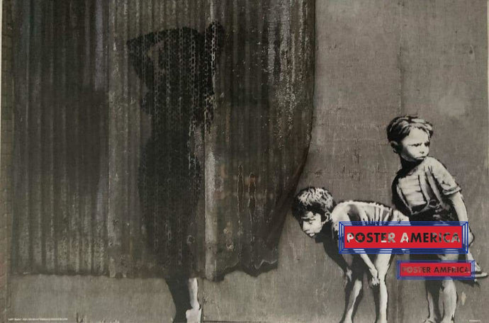 Banksy Peek A Boo Shower Art Poster 24 X 36