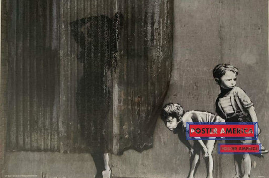 Banksy Peek A Boo Shower Art Poster 24 X 36