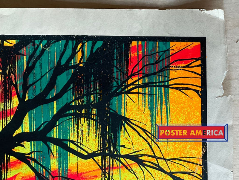 Load image into Gallery viewer, Bayou Mirage Vintage Black Light Poster 23 X 35
