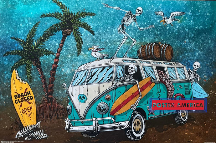 Beach Break DeadHead Style Poster 24 x 36 Poster