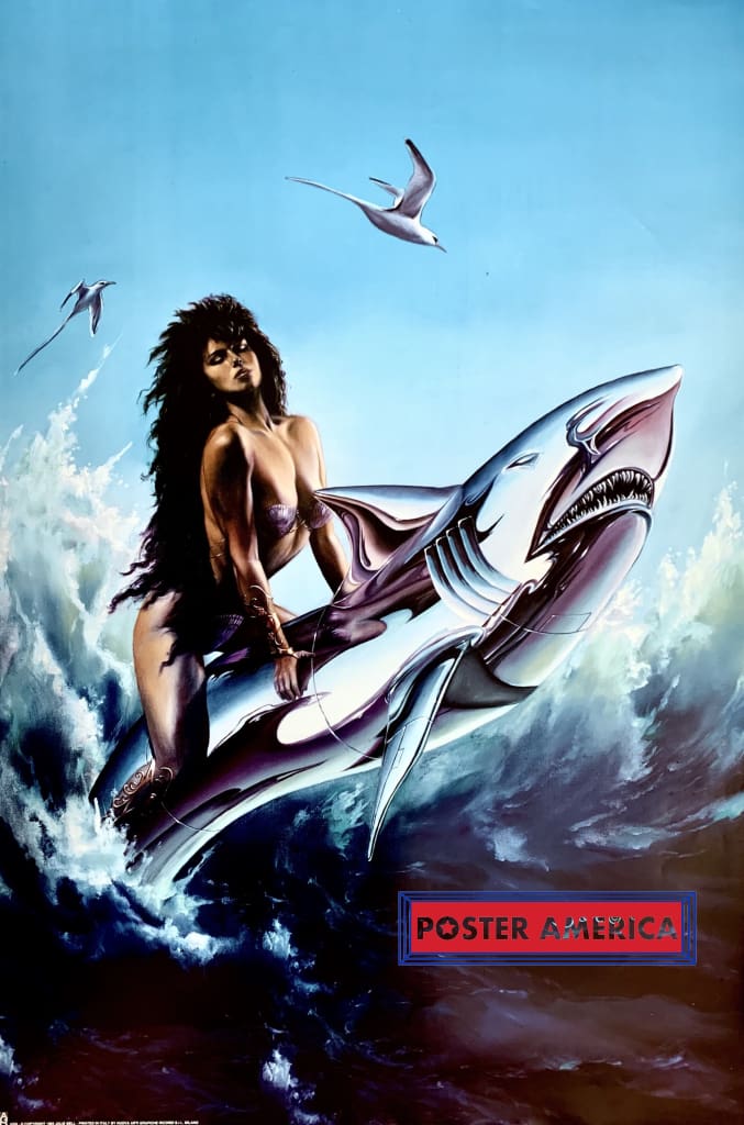 Load image into Gallery viewer, Beauty &amp; The Steel Beast By Julie Bell 1994 Poster 24 X 36 Vintage Poster
