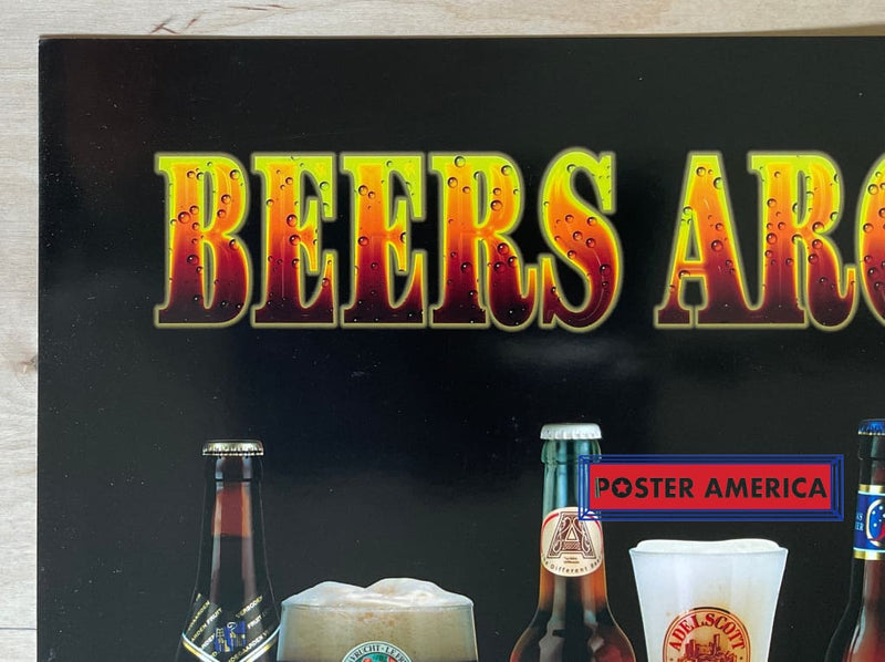 Load image into Gallery viewer, Beers Around The World Vintage Novelty Poster 24 X 36
