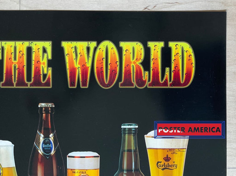 Load image into Gallery viewer, Beers Around The World Vintage Novelty Poster 24 X 36
