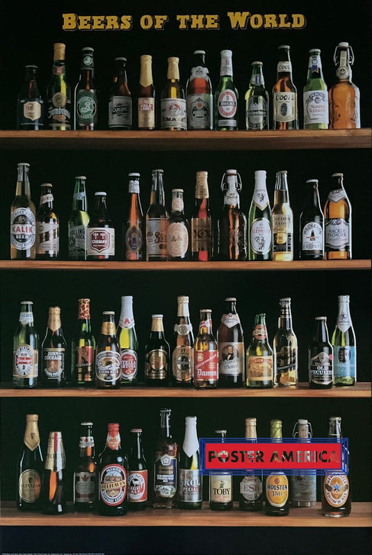 Beers of The World Reproduction Novelty Poster 24 x 36 Poster