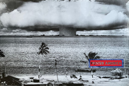 Bikini Atoll Atom Bomb Testing In 1946 Vintage 2001 24 X 36 Poster Vintage Poster