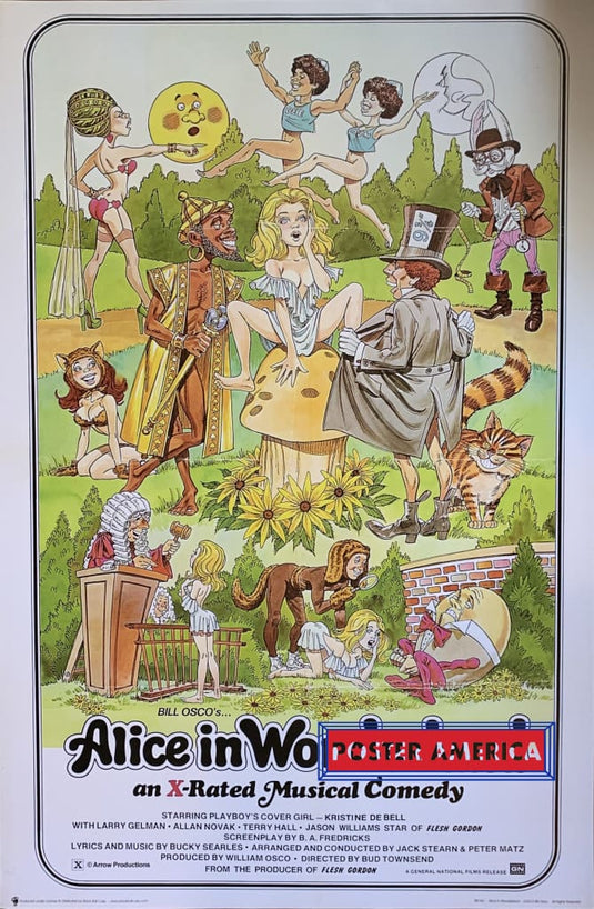 Bill Oscos Alice In Wonderland X-Rated Poster 24 X 36
