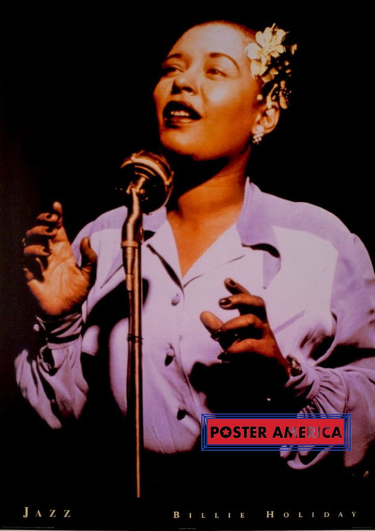 Billie Holiday Jazz Rare Out Of Print Poster 24 X 33.5