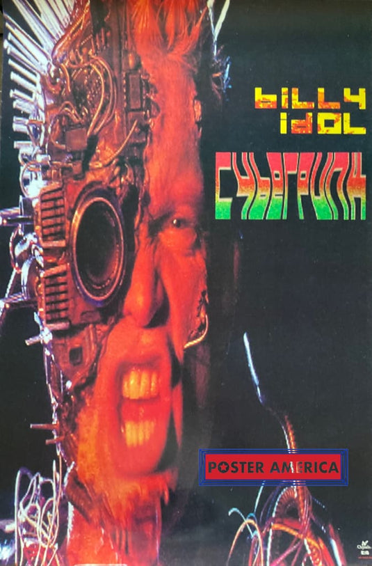 Billy Idol Cyberpunk Original Promo 1993 24 X 36 Vintage Poster Vintage Poster