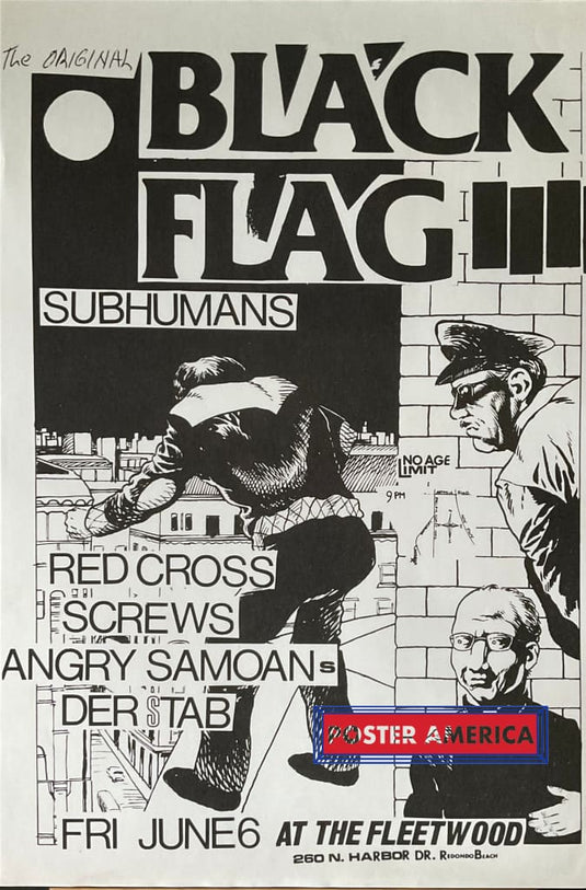 Black Flag at The Fleetwood Poster 24 x 36 - Poster