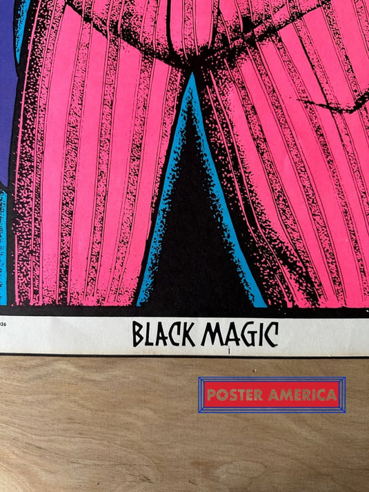 Black Magic Original Vintage1972 Light Poster 23 X 35 Posters Prints & Visual Artwork