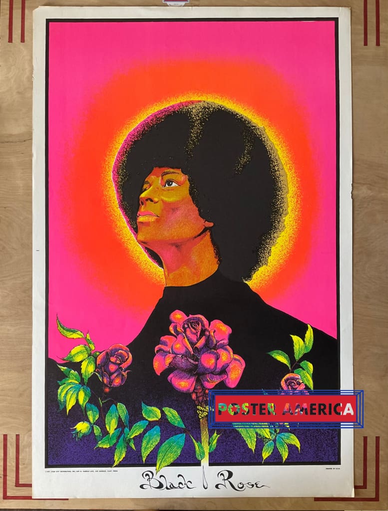 Load image into Gallery viewer, Black Rose Original Vintage 1971 Light Poster 25 X 40 Posters Prints &amp; Visual Artwork
