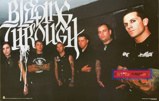 Bleeding Through Rock Band Group Shot 2006 Poster 22.5 X 34.5