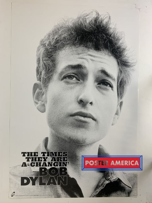 Bob Dylan Black And White Closeup Quote Poster 24 X 36