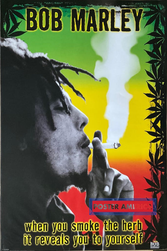 Bob Marley Classic Joint Smoke Rare 2003 24 X 36 Poster