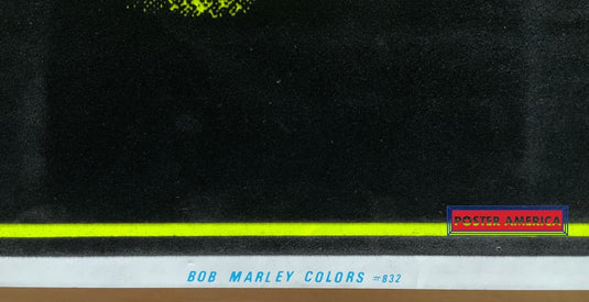 Bob Marley Colors Vintage 1991 Black Light Poster 23 X 35