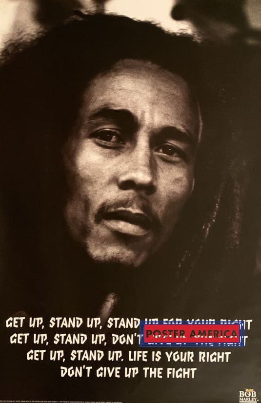 Bob Marley Get Up Stand Vintage Swiss Import Poster 24 X 36