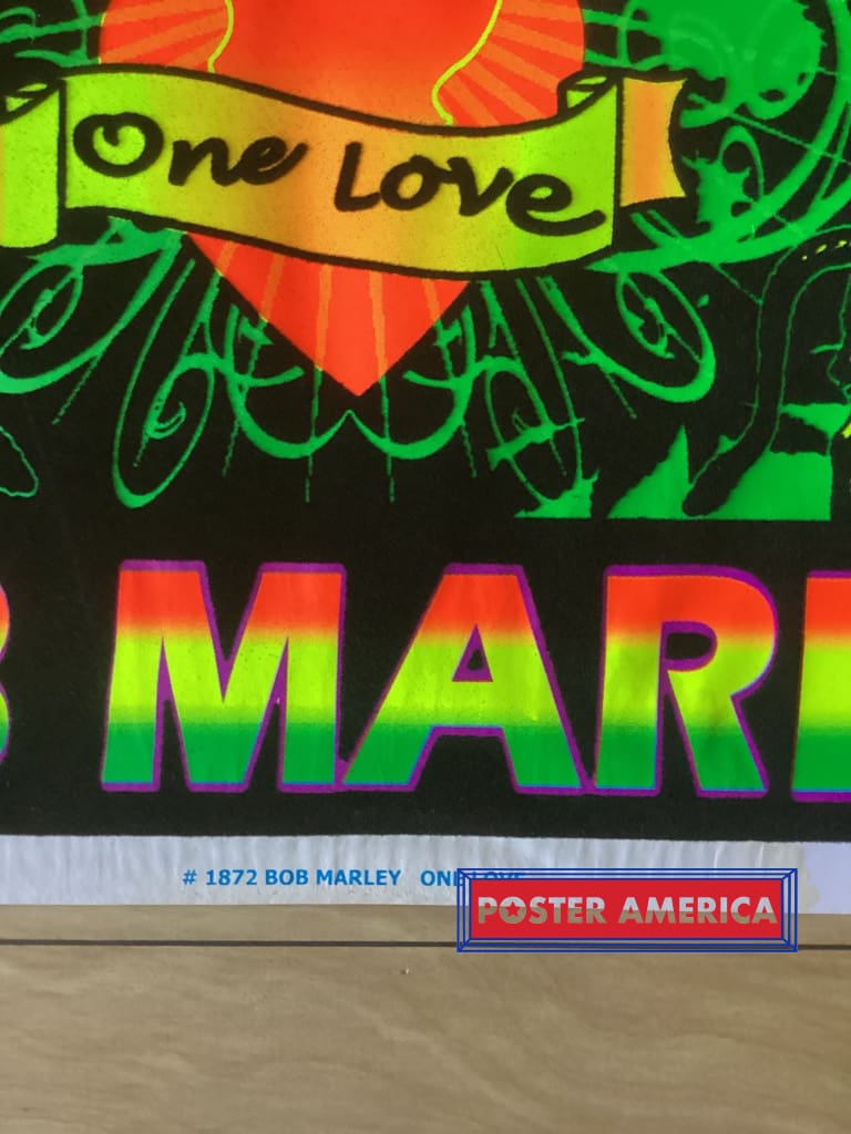 Load image into Gallery viewer, Bob Marley One Love 2008 Blacklight Poster 23 X 35
