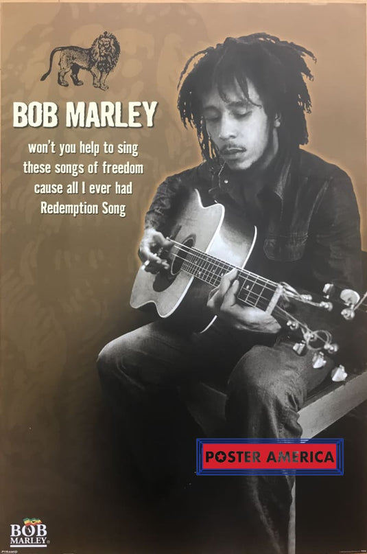 Bob Marley Redemption Song Vintage 2003 Uk Import Poster 24 X 36