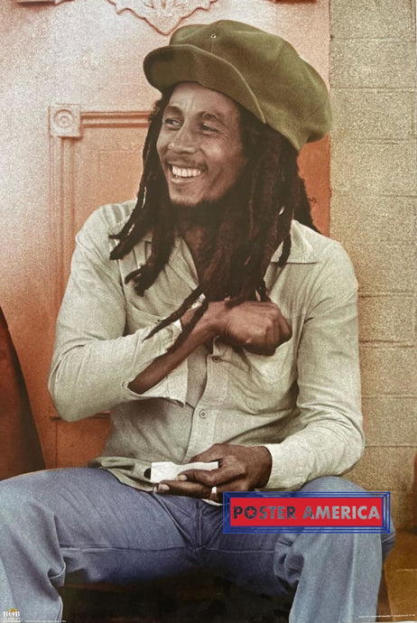 Bob Marley Rolling A Joint Poster 24 X 36