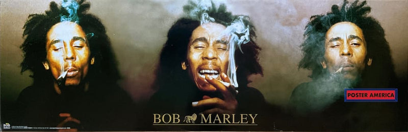 Load image into Gallery viewer, Bob Marley Smoking Is Stages Slim Print 12 X 36
