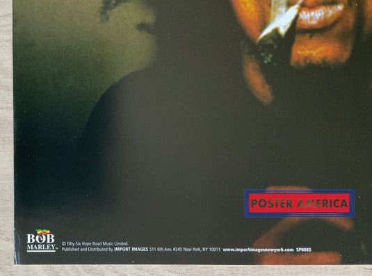 Bob Marley Smoking Is Stages Slim Print 12 X 36
