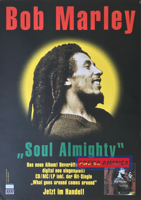 Bob Marley Soul Almighty Promotional Music Poster 23.5 X 33 Posters Prints & Visual Artwork