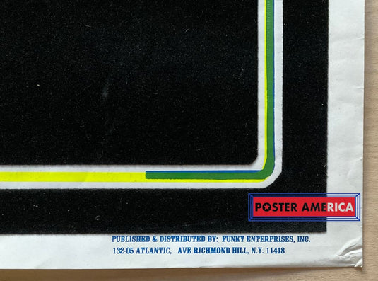 Bob Marley The Positive Day Vintage 1993 Black Light Poster 23 X 35