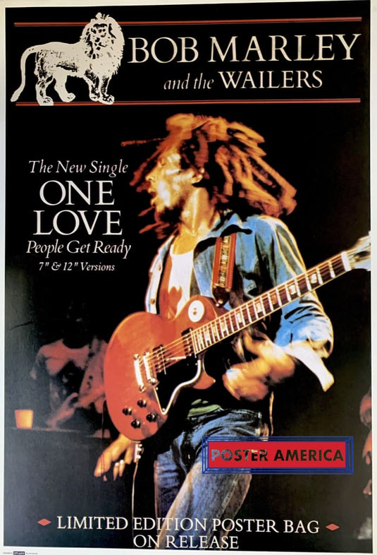 Bob Marley & The Wailers One Love Single 1992 Vintage Reggae Poster 24 X 35 Vintage Poster