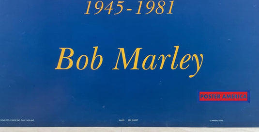 Bob Marley Tribute Vintage Uk Import Reggae Music Poster 23 X 35
