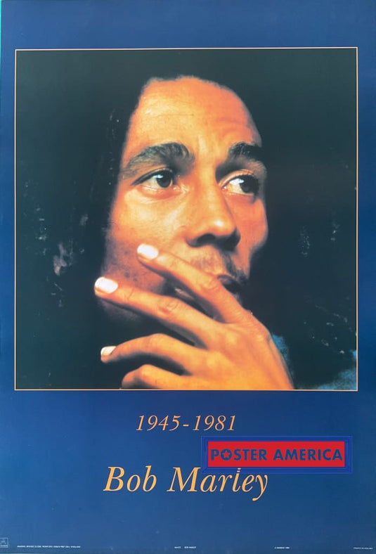 Bob Marley Tribute Vintage Uk Import Reggae Music Poster 23 X 35