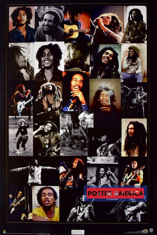 Bob Marley Ultra Rare Collage Poster 24 X 36