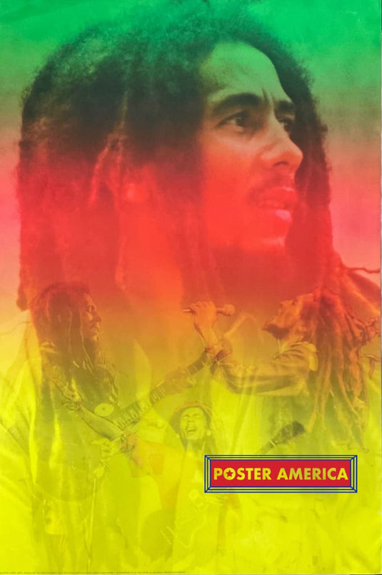 Bob Marley Vintage 2000 Rasta Swiss Import Poster 24 X 36