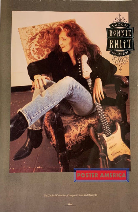 Bonnie Raitt Luck Of The Draw Official Album Promo Poster 20 X 30
