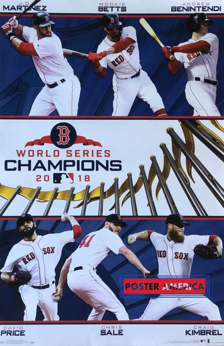 Boston Red Sox 2018 World Series Champions Poster 22.5 X 34 Posters Prints & Visual Artwork