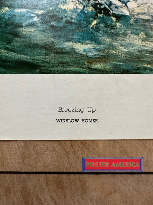 Breezing Up By Winslow Homer Vintage Reproduction Art Print 22 X 28.5 Poster