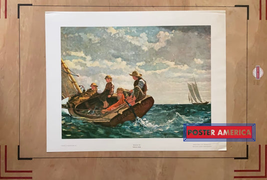 Breezing Up By Winslow Homer Vintage Reproduction Art Print 22 X 28.5 Poster