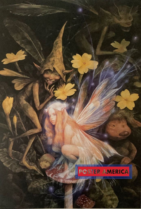 Brian Froud Good Fairies Bad Vintage 1998 Poster 24 X 35 Art Vintage Poster