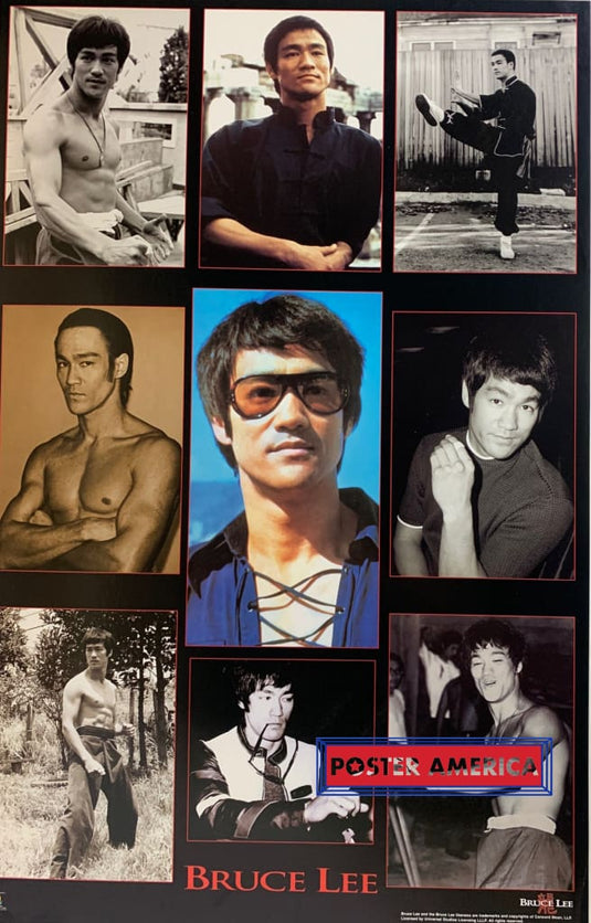 Bruce Lee Collage Rare Poster 23 X 34