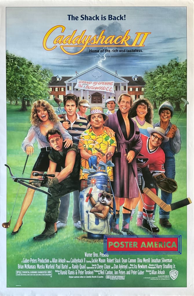 Load image into Gallery viewer, Caddyshack Ii Vintage 1988 One Sheet Movie Poster 27 X 41 One-Sheet
