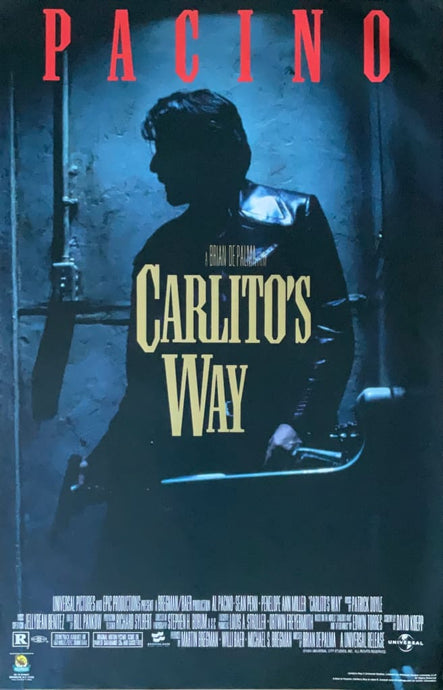 Carlitos Way Starring Al Pacino Movie Poster 22.5 X 34.5