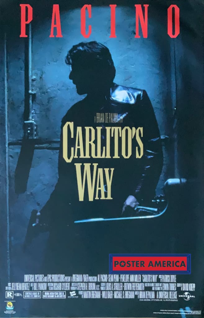 Load image into Gallery viewer, Carlitos Way Starring Al Pacino Movie Poster 22.5 X 34.5
