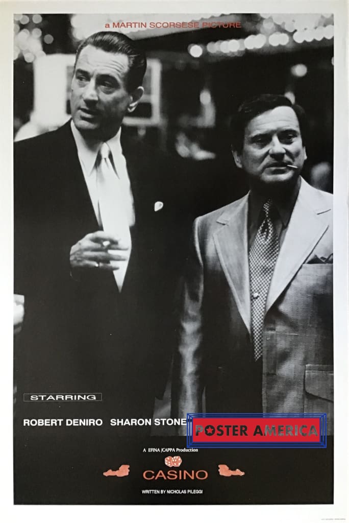 Load image into Gallery viewer, Casino A Martin Scorsese Picture Starring Robert Deniro Sharon Stone And Joe Pesci Poster 24 X 36
