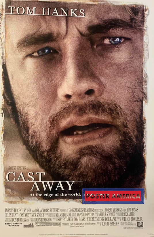 Cast Away Original One Sheet Promo Movie Poster 27 X 40