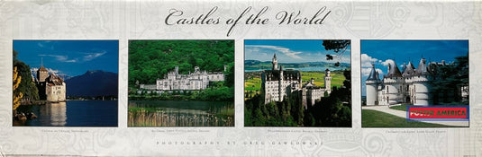 Castles Of The World Scenic Landscape Slim Print 12 X 36